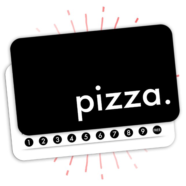 pizza. loyalty punch card (Creator Uploaded)