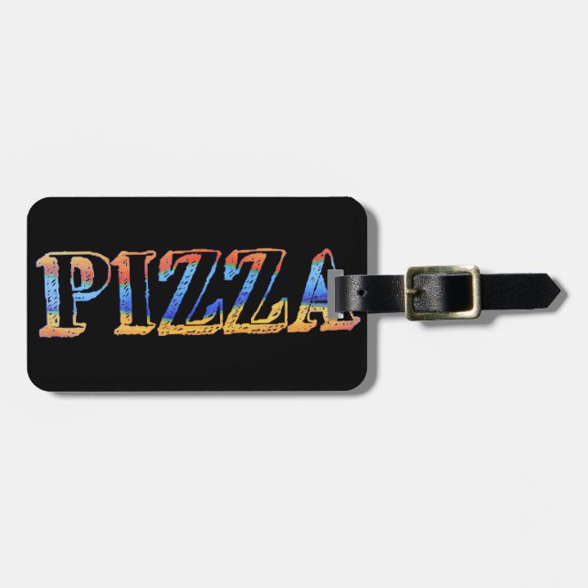 Pizza Luggage Tag (Front Horizontal)