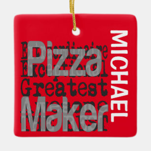 Pizza Maker Extraordinaire CUSTOM Ceramic Ornament