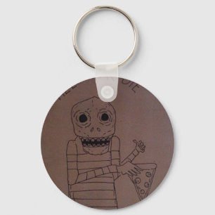 Pizza man key ring