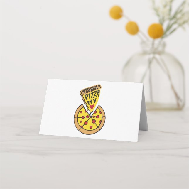 Pizza Mania Place Card (Front)