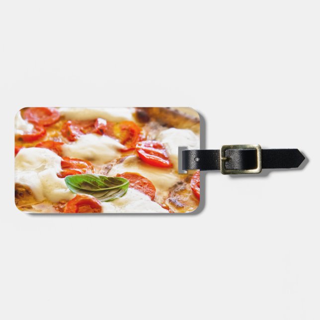Pizza Margherita Luggage Tag (Front Horizontal)