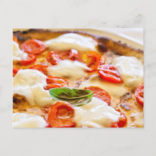 Pizza Margherita Postcard (Front)