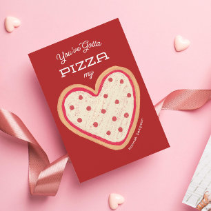 Pizza My Heart Pizza Classroom Valentine Mini Card