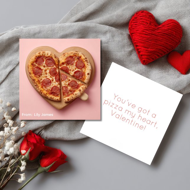 Pizza My Heart Valentine’s Day Holiday Card (Creator Uploaded)