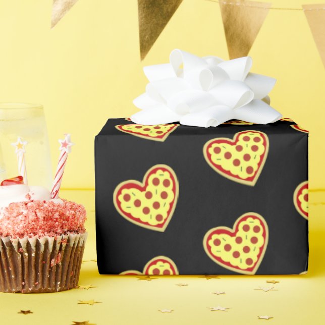 Pizza My Heart Wrapping Paper (Birthday Party)