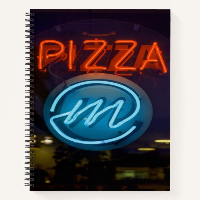Pizza Neon Sign Notebook (Front)