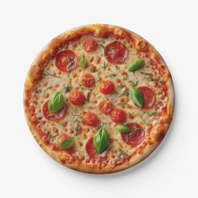 Pizza Night Paper Plates (Front)