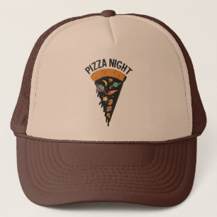 Pizza Night Space Trucker Hat