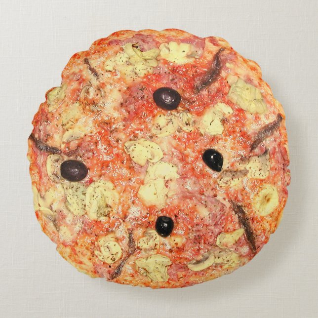 Pizza Novelty Round Cushion (Front)