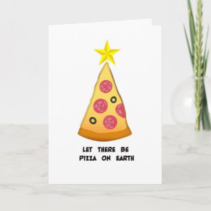 Pizza On Earth Holiday Card