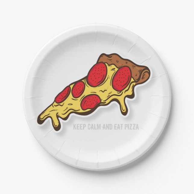 Pizza (Paper Plate) Paper Plate (Front)