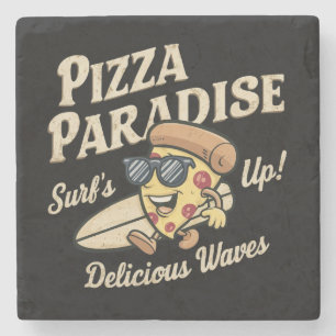 Pizza Paradise Stone Coaster