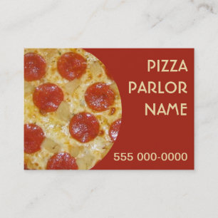 Pizza Parlour custom business cards