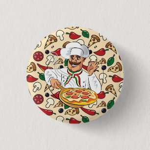 Pizza Party 3 Cm Round Badge