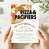 Pizza Party Baby Shower Margherita Italian Rustic