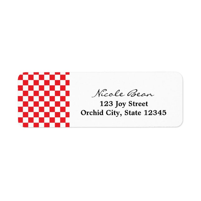 Pizza Party Birthday Invitation Address Labels (Front)