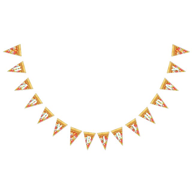 Pizza party bunting  (All)