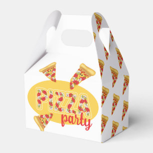 Pizza party favour box
