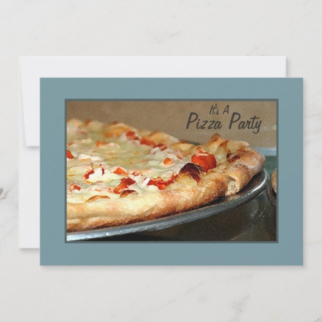 Pizza Party Invitation (Front)