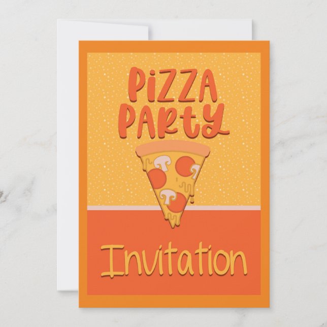 Pizza Party Invitation (Front)