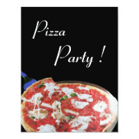 pizza party invitations announcements
