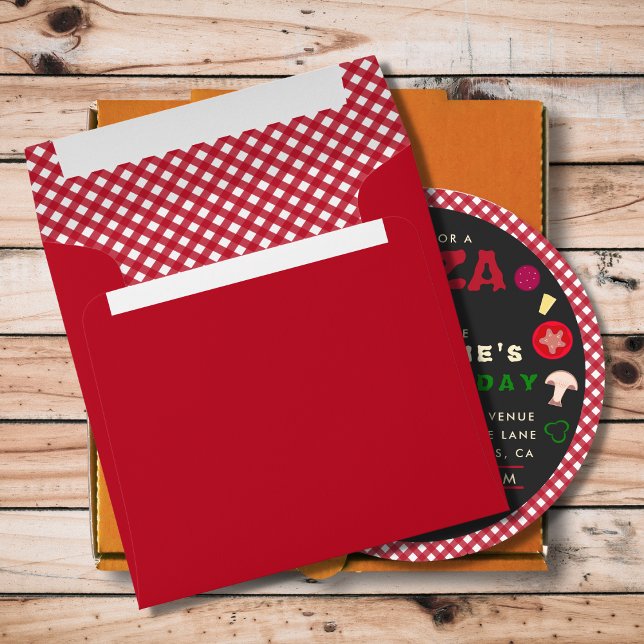 Pizza Party Kids Birthday  Envelope (Creator Uploaded)