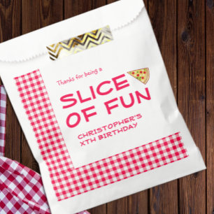 Pizza Party Kids Birthday Favour Bag