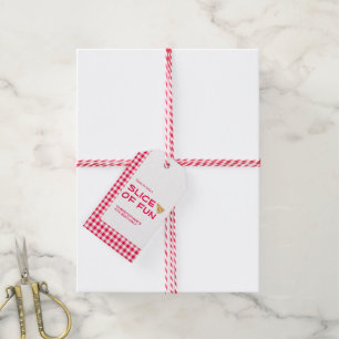 Pizza Party Kids Birthday Gift Tags