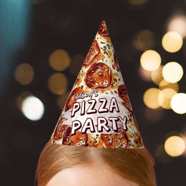 Pizza Party Kids Birthday Hat (Creator Uploaded)