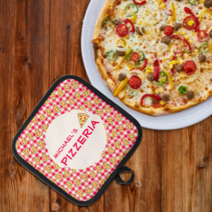 Pizza Party Kids Birthday Pot Holder