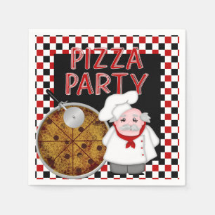 Pizza Party-Paper Cocktail Napkins