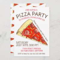 PIZZA PARTY! Pepperoni Cheese Pie Slice Pizzeria