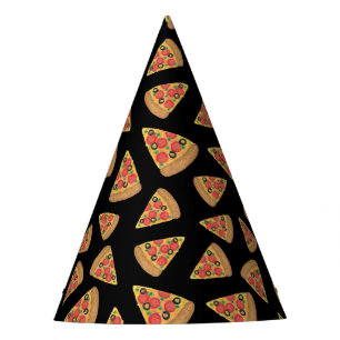 Pizza Party Pepperoni Novelty Black Hat