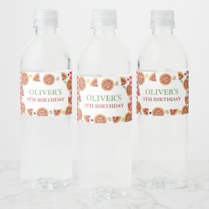 Pizza Party, Slice Of Fun Water Bottle Label