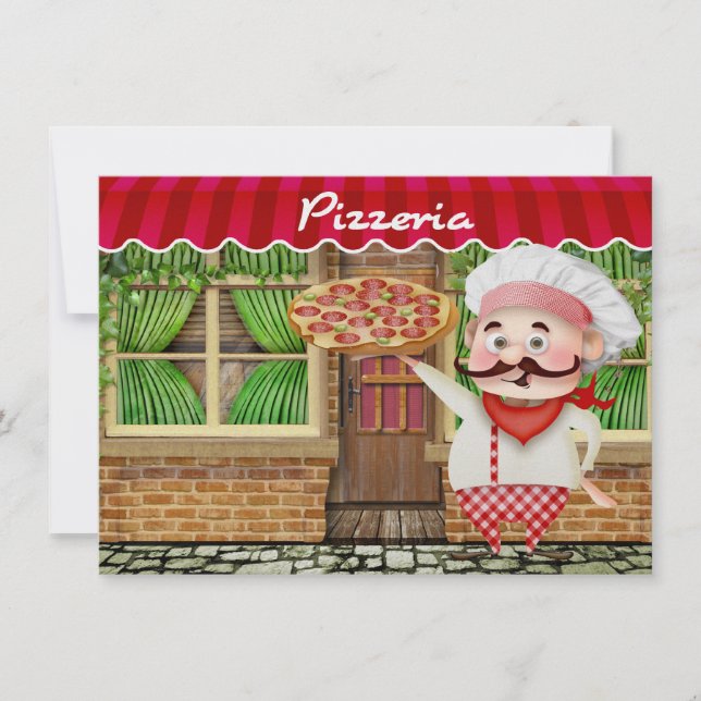 Pizza Party - SRF Invitation (Front)