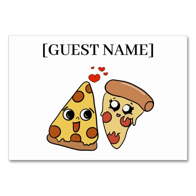 Pizza Party Table Number (Front)