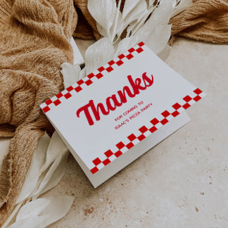 Pizza Party Thank You Card