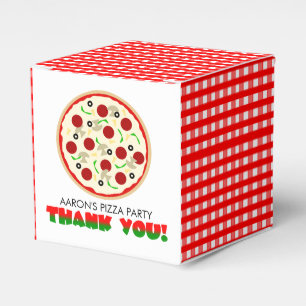 Pizza Party Thank You Favour Box