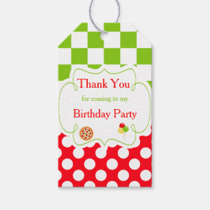 Pizza Party Thank You Gift Tag