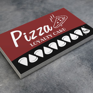 Pizza Pasta Restaurant Loyalty Punch Card