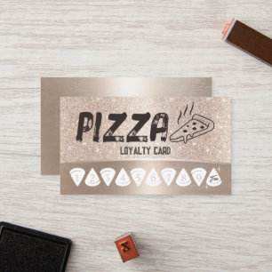 Pizza Pasta Restaurant Modern Gold Loyalty Punch