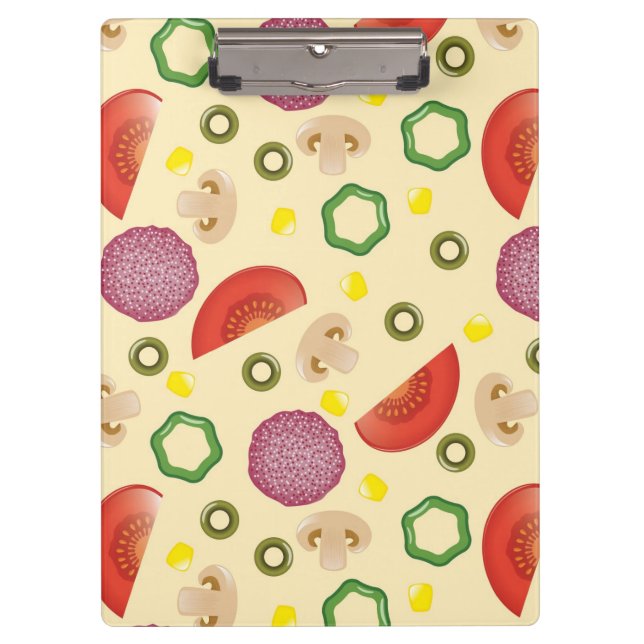 Pizza Pattern 2 Clipboard (Front)