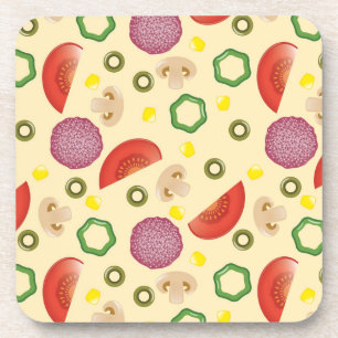 Pizza Pattern 2 Coaster