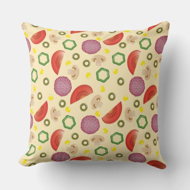 Pizza Pattern 2 Cushion (Front)
