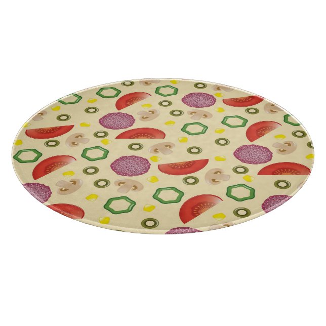 Pizza Pattern 2 Cutting Board (Corner)