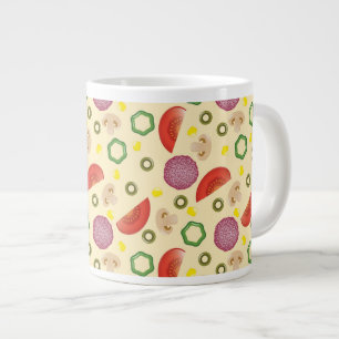 Pizza Pattern 2 Large Coffee Mug