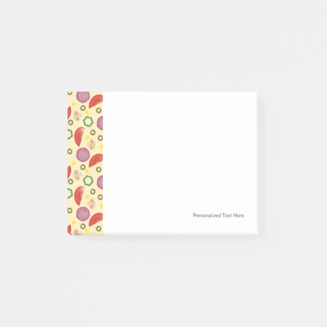 Pizza Pattern 2 Post-it Notes (Front)