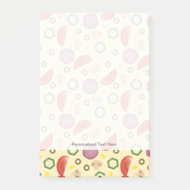 Pizza Pattern 2 Post-it Notes (Front)