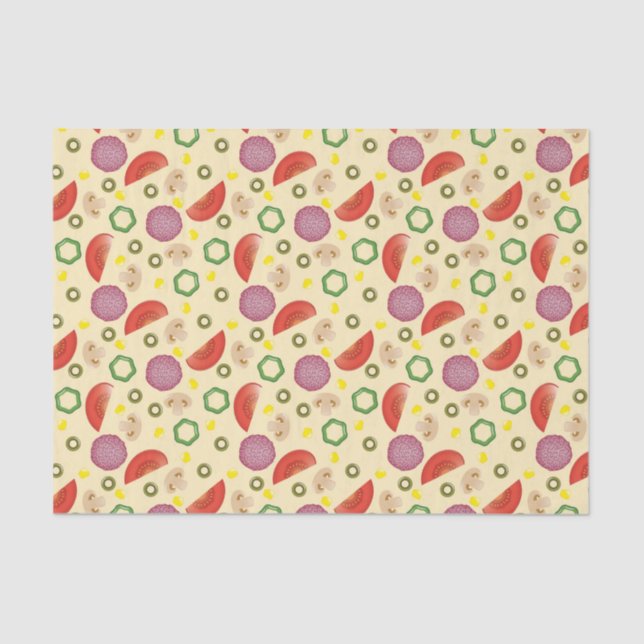 Pizza Pattern 2 Tissue Paper (Front)